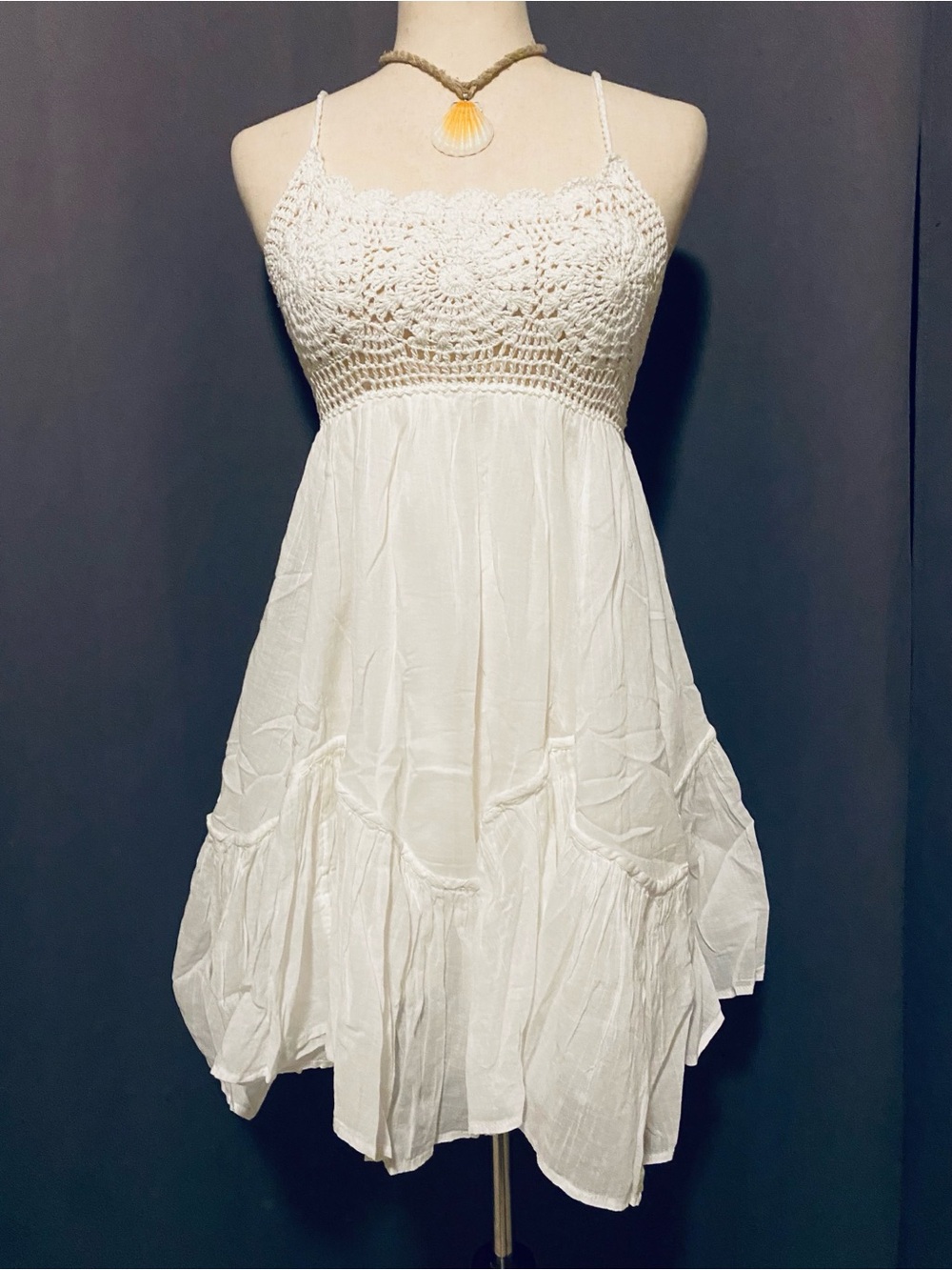 Free People Sandoll Cotton Mini Dress NWT S - Picture 3 of 14